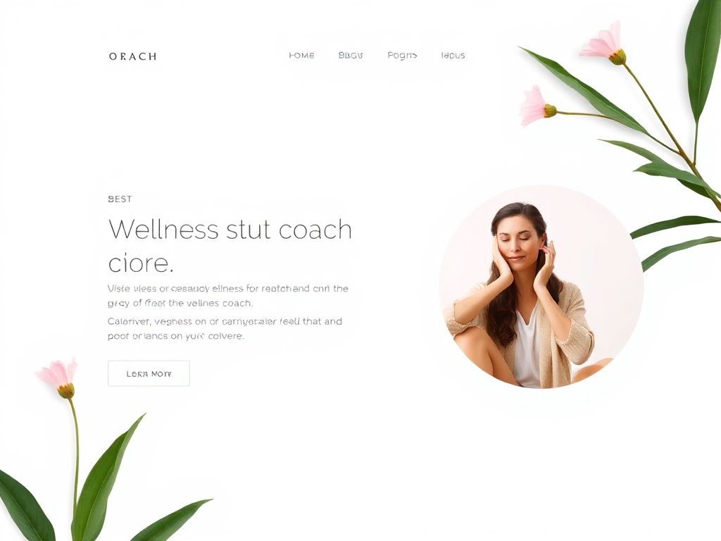 Marcus B. landing page — wellness coach